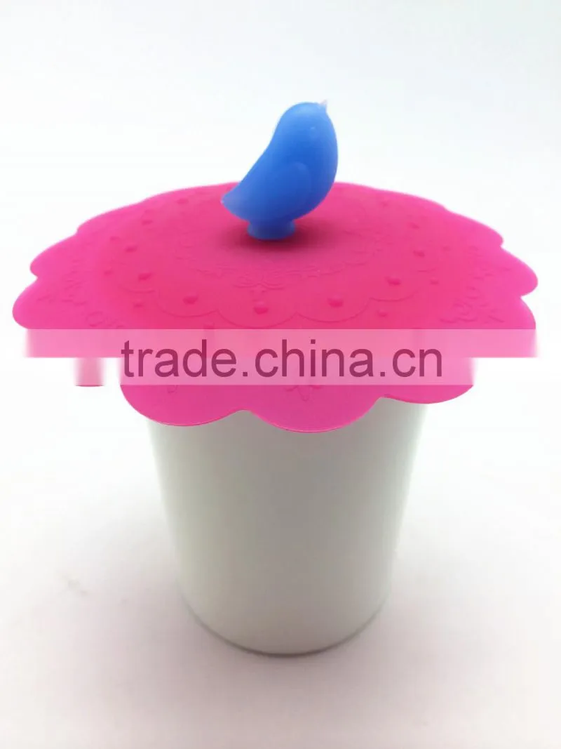 Silicone Rubber Cup Lid Ceramic Animal Shapes Mug Lid Coffee Mug Lid