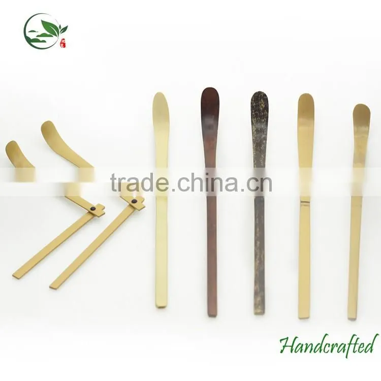 Cheap Handmade Purple Bamboo Matcha Tea Spoon Ice Cream Scoop (Chashaku)