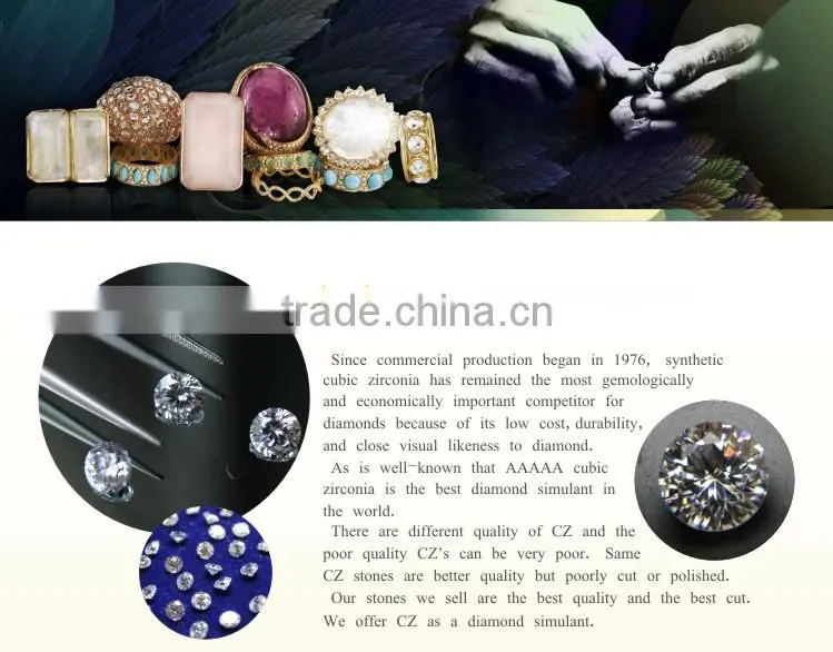 Synthetic Diamond American Diamond Gemstone Jewelry