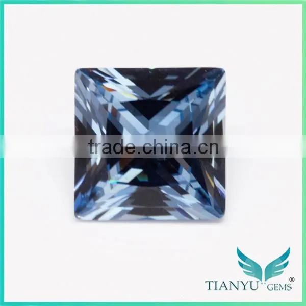 Wuzhou Gems Gemstones Processing Loose Synthetic Aquamarine Spinel Rough