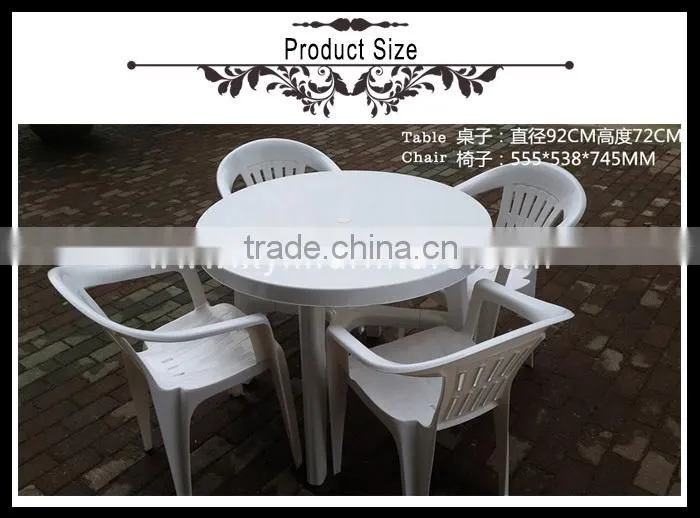 Hot selling price of plastic dining table