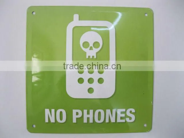 Cangnan Warning Enbossed Metal Sign