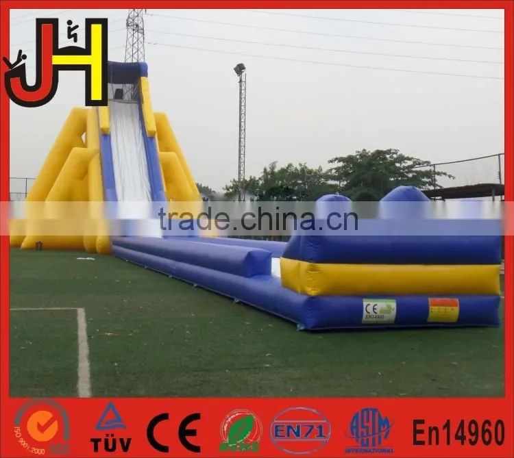 2016 JH Brand 0.55mm PVC Material Giant Hippo Inflatable Water Slide For Adults