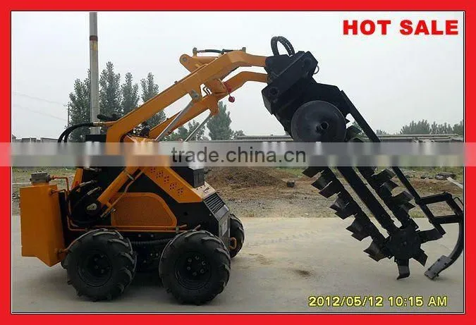 skid steer loader with attachment