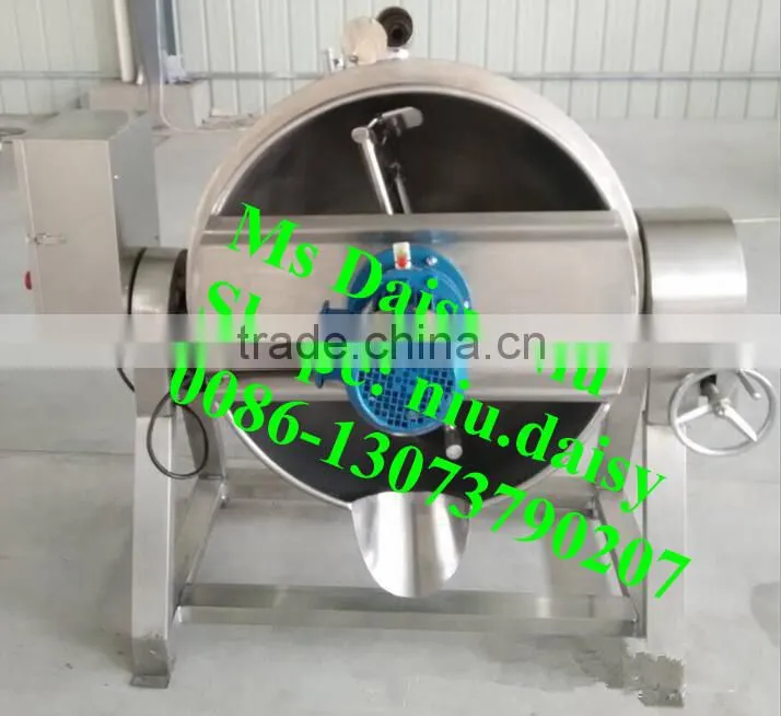 Commerical tilting jacketed kettle/agitator kettle/steam cooking kettle with agitator