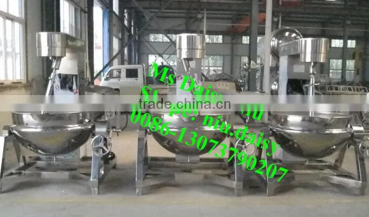 Commerical tilting jacketed kettle/agitator kettle/steam cooking kettle with agitator