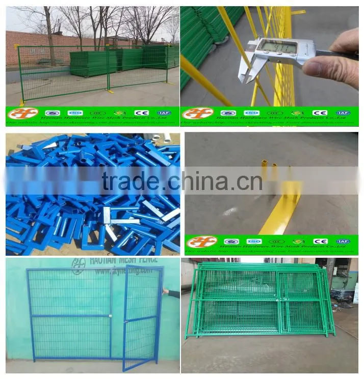 6'X12'Outdoor American Used Temporary construct chain link fence for safety with feet