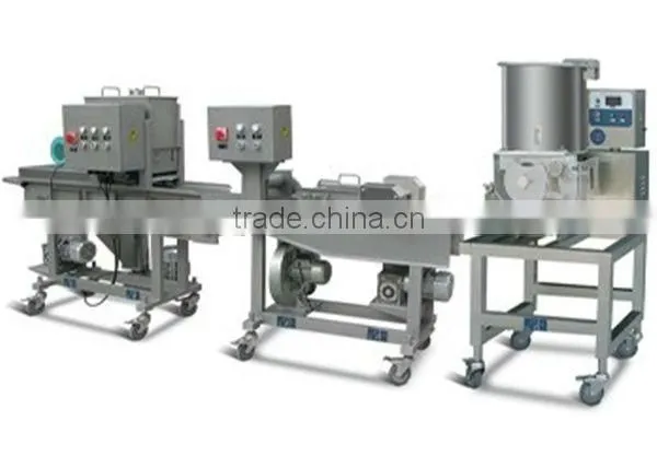 good performance Automatic Crumbing Machine with capacity 100kgs per hour belt width 200mm