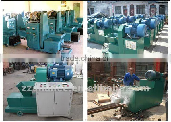 China Factory sale rice straw charcoal briquette making machine