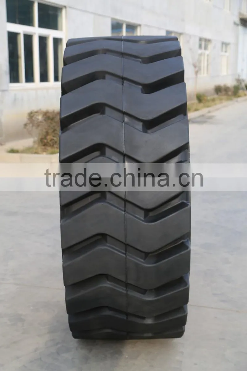 cheap wheel loader tires, 17.5-25 Skid Steer rubber bobcat Solid tires for loader