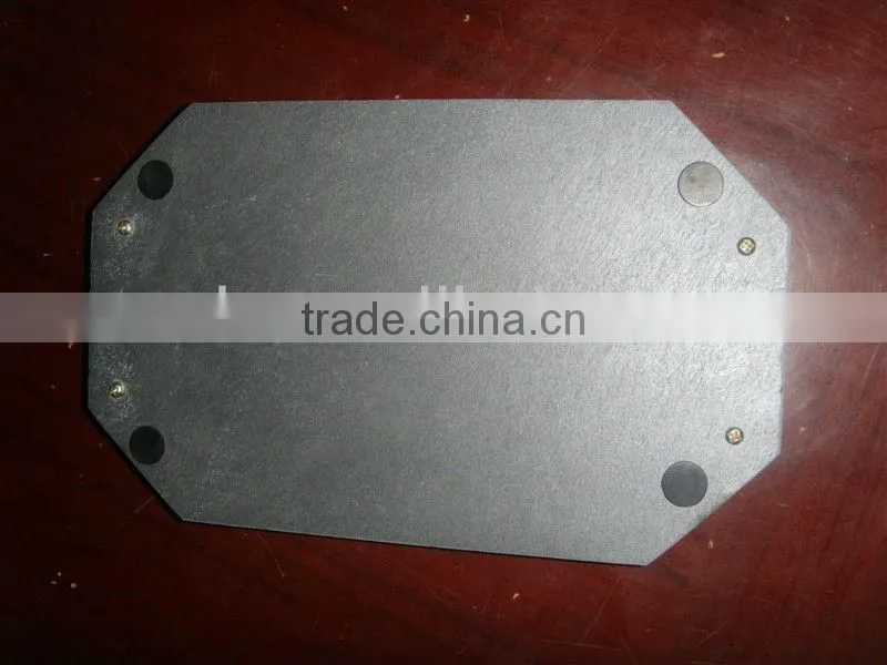 JiuJiang quarry rectangular black natural slate stone coaster
