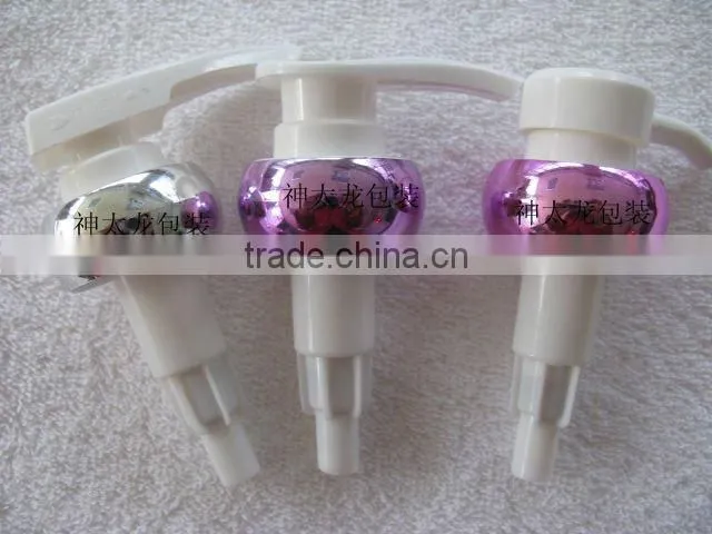 UV finish plastic lotion pump