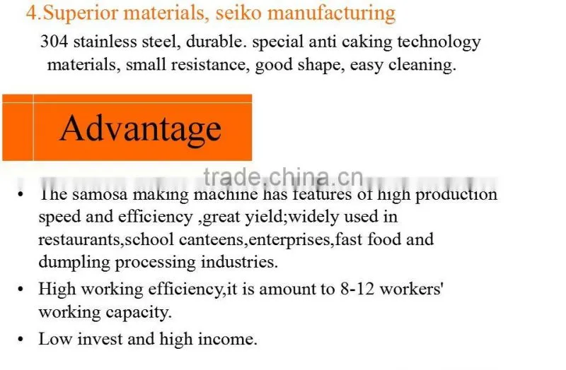 HOT SALE Automatic high quality Samosa making machine delicious samosa