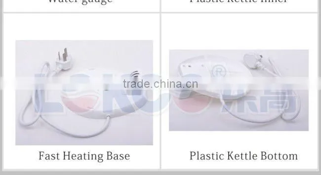 1.8L Cordless Plastic electric kettle with CE/CB
