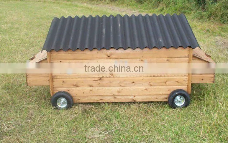 Wooden Chicken Coop Trailer