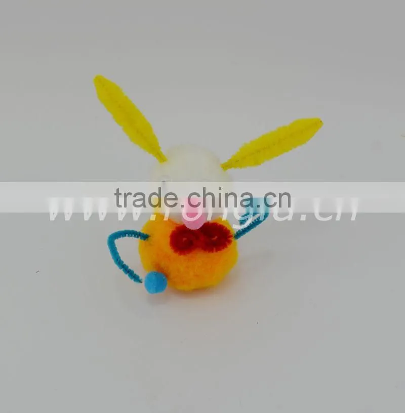 Good Quality colored bulk plush pom poms for DIY craft