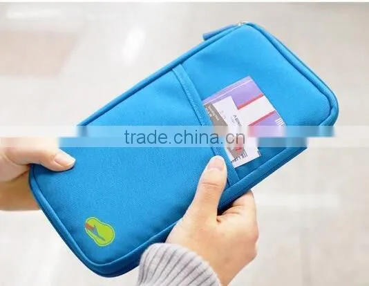 CY151 Travel Card Cash Document Organizer Wallet Rfid Blocking Passport Holder