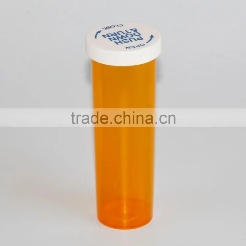 childproof vials plastic children resistant cap vials