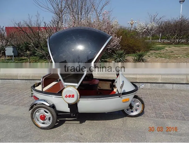 Tiny drop tricycles full closed Pickup Type electric mobility scooter with passenger seats for wholesale