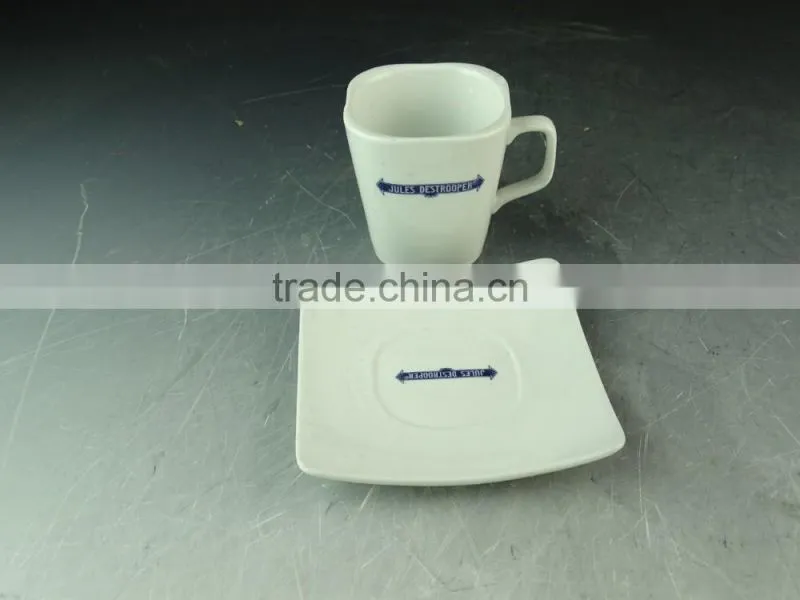Cheap price porcelain tea cup and saucer set for promotion