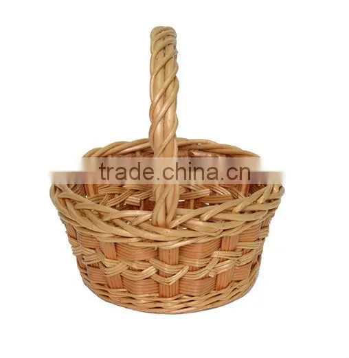white wicker basket with handle Wicker basket of eggs