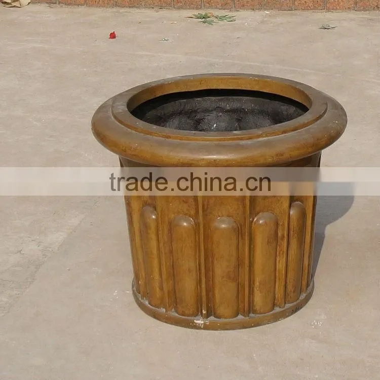 Fiberglass planter flowerpot