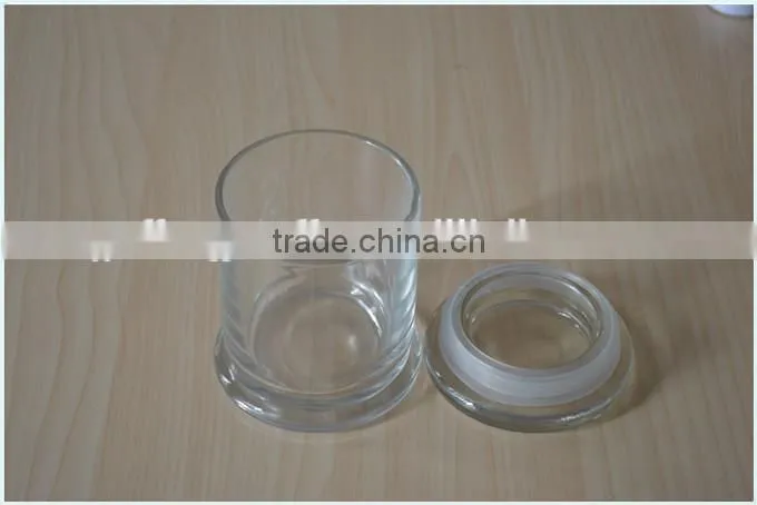 high clear glass metro jar factory wholesale