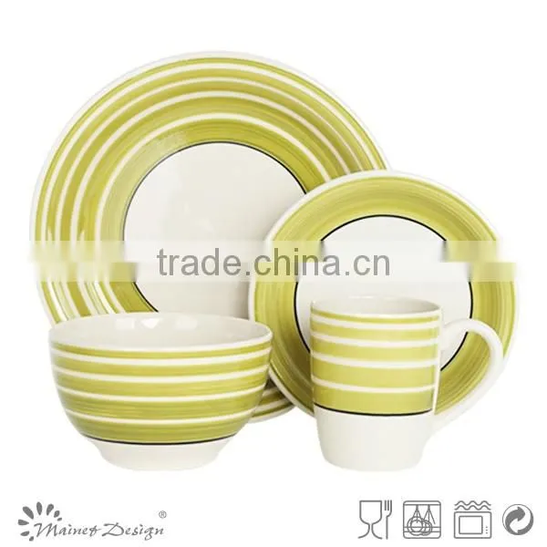 New design hand painting stoneware dinner set for home use daily use handpainted dinner set