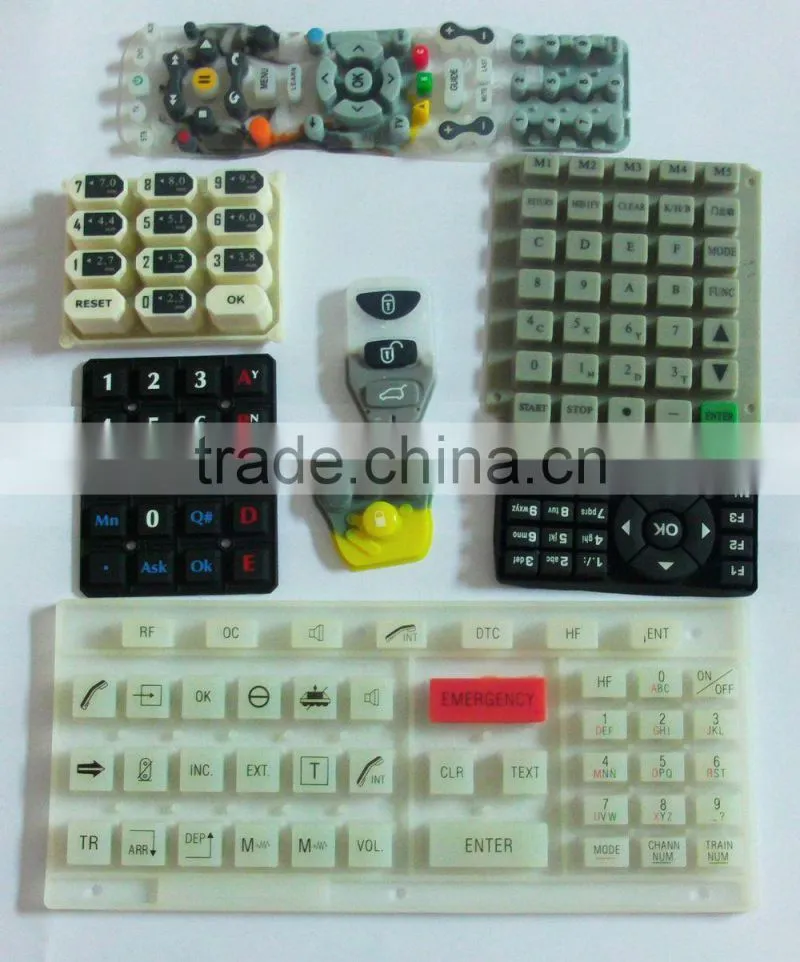 high quality custom design silicone button rubber keypad