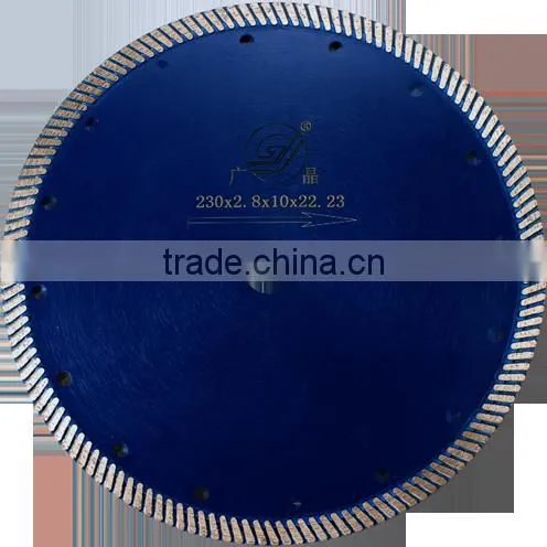 D230 Low Noise Turbo Blade with Flange Guangjing Sharpening Diamond Disc