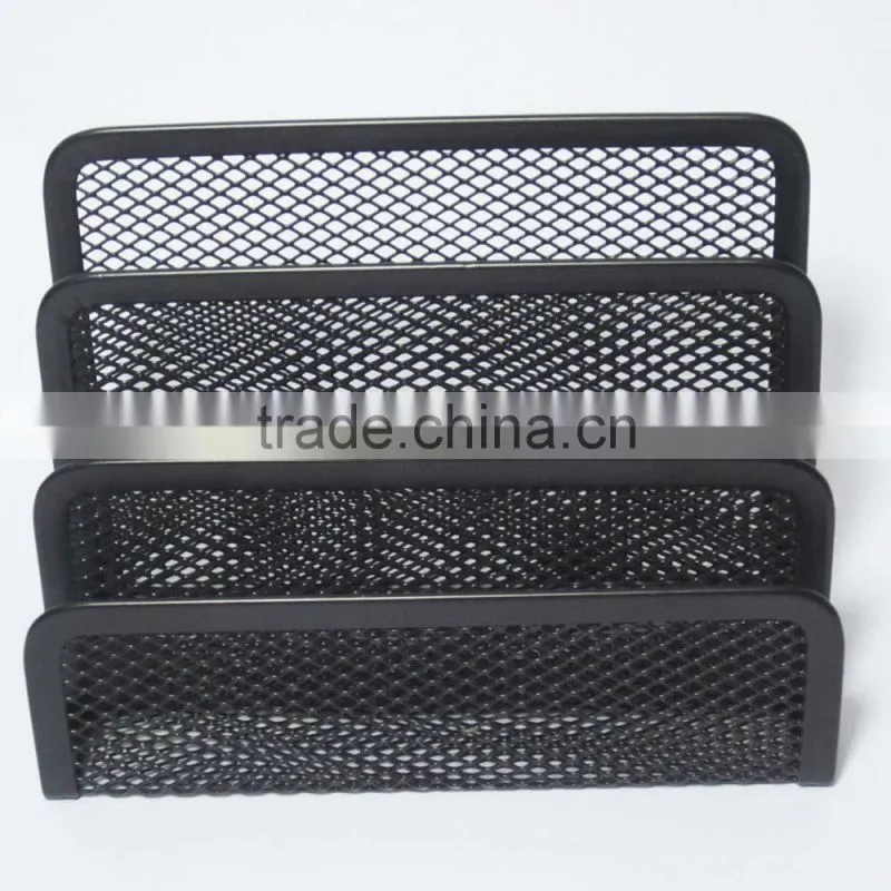 3 parts desk metal letter holder