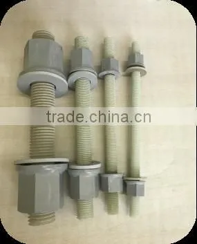 High quality Corrosion resistance FRP bolt and nut wtih fiberglass