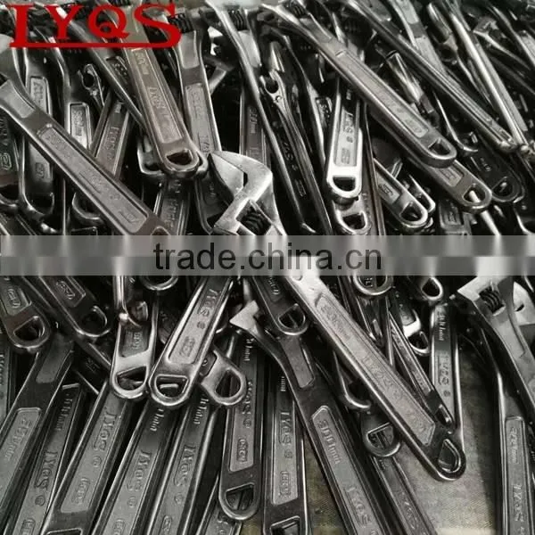 Drop forged carbon steel adjustable handle wrenches for industrial used