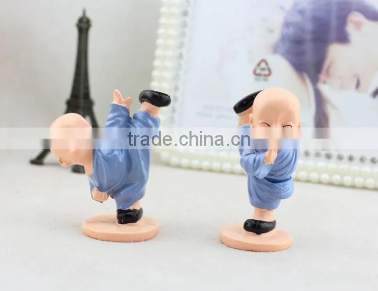 Mini CUTE fashional Resin decoration ,Zakka furnishing articles creative Shaolin kung fu boy Creative resin gifts