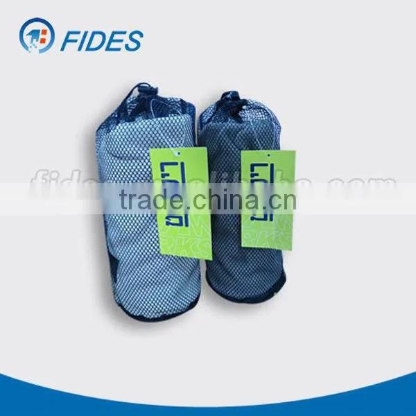plush soft microfiber sports towel in mesh bag