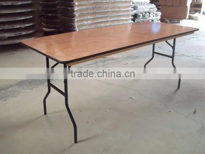 used folding tables Wooden 8ft Folding Table 6 foot folding table