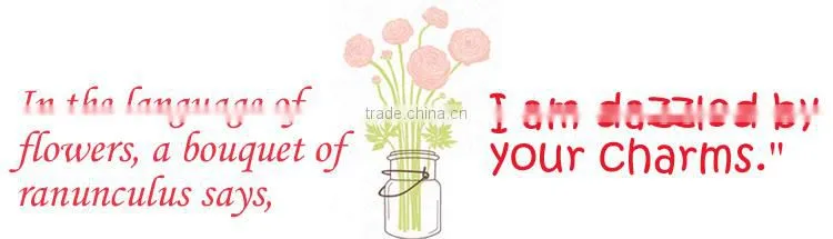 hot sell artificial ranunculus wedding low moq decoration arrangement