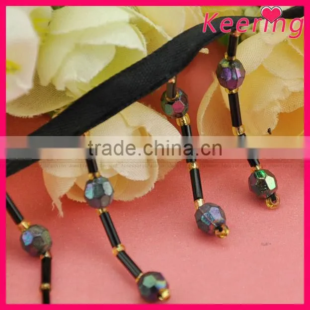 Acrylic beaded curtain tassel fringe WTP-1243