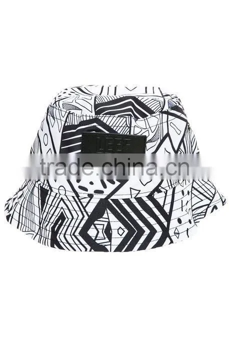 Cheap Cool Custom Printed Mens Floral Fashion Bucket Hat