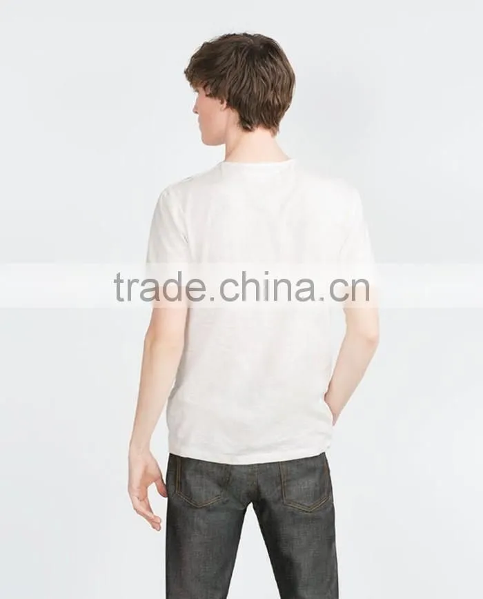 O neck cotton comfort blank white t shirt wholesale China