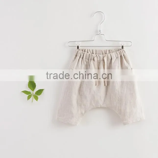 Childrens boutique clothing new style boys short pants linen shorts baby boy clothes