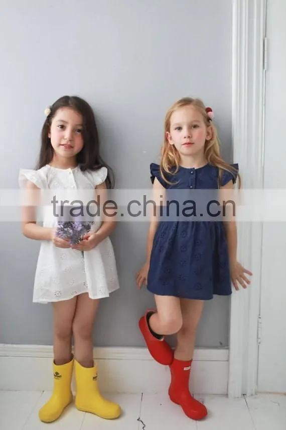 Cotton Floral Embroidered Summer Frock Designs Mom And Daughter Dress Matching