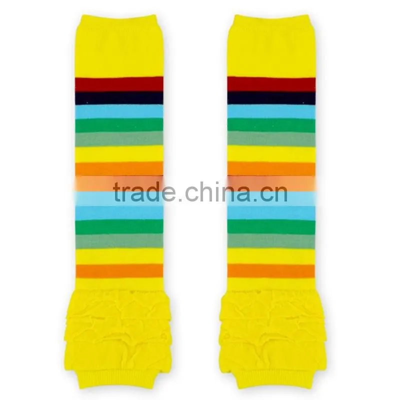 Newest Fashion Cotton Leg Warmer Kid Stripes Knitting Leg Warmer Socks