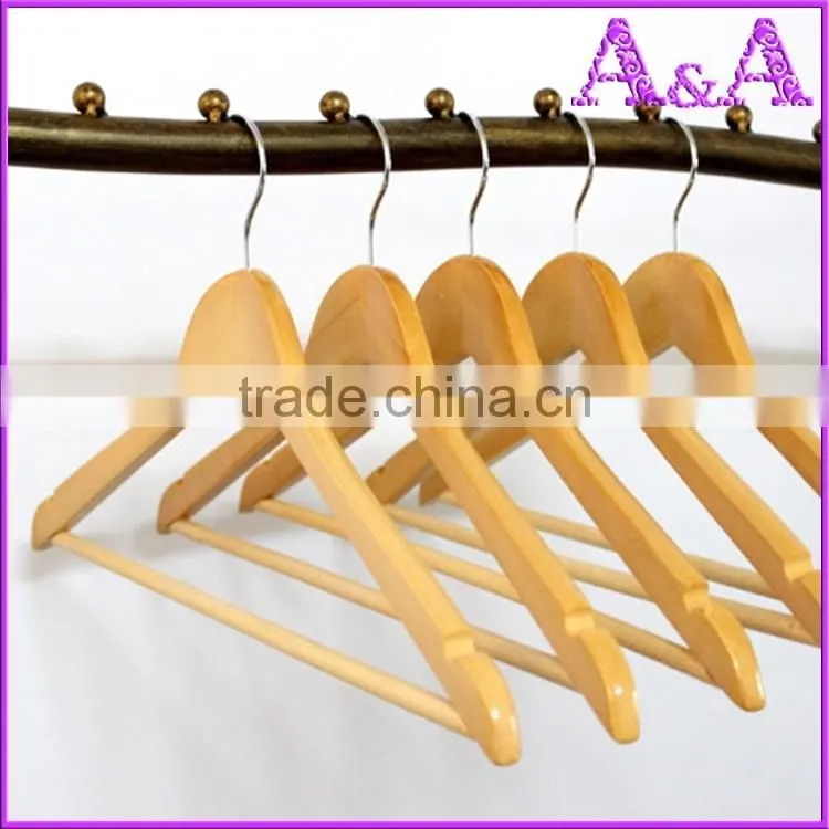 Wooden clothes hanger