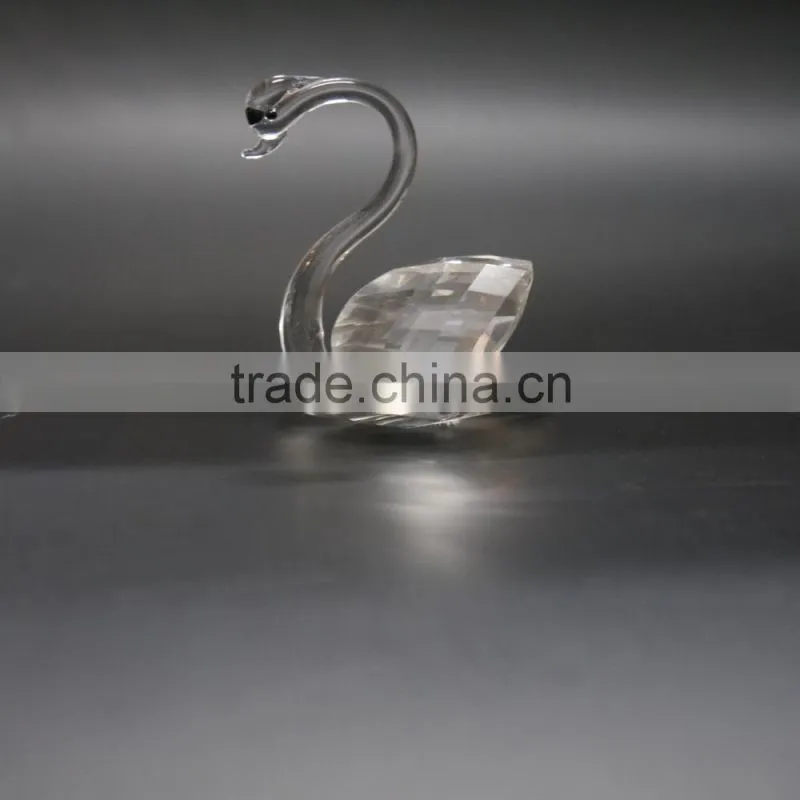 Hot Sale Crystal Single Swan,Crystal Swan Wedding Favors For Give Away Crystal Gift