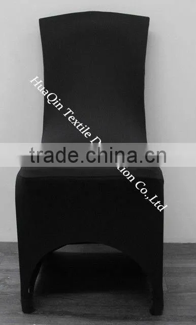 6FT Spandex Lycra Rectangle Table Cover With Open Sids To Accommodate Banquet Chairs