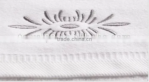 Promotional cheap embroidery satin cotton bath towel brands