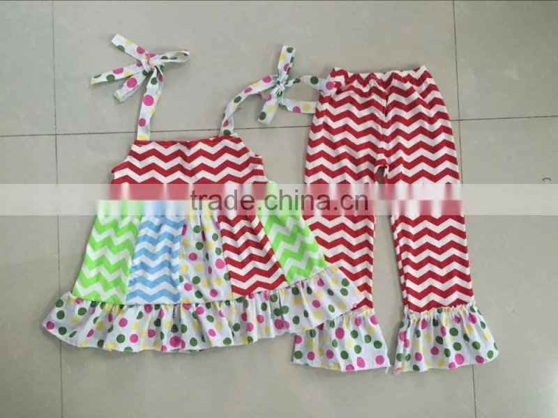 2017Lovely comfortable ventilation fold Princess Lace Skirt Suit girl striped T-shirt unique kids frock designs pictures