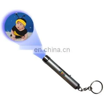 logo projector torch with light,led mapping projection light keychain(llaveros)