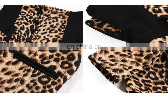 Leopard Print Girls Sexy Tight Pants